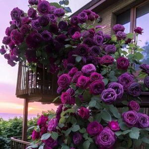 Роза Плетистая Плум Пэшн купить по цене от 610р. в интернет-магазине «Посадика» с доставкой почтой в в Обье и по всей России – [изображение №1].